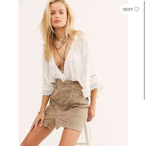 Free People Alpha Utility Mini Skirt